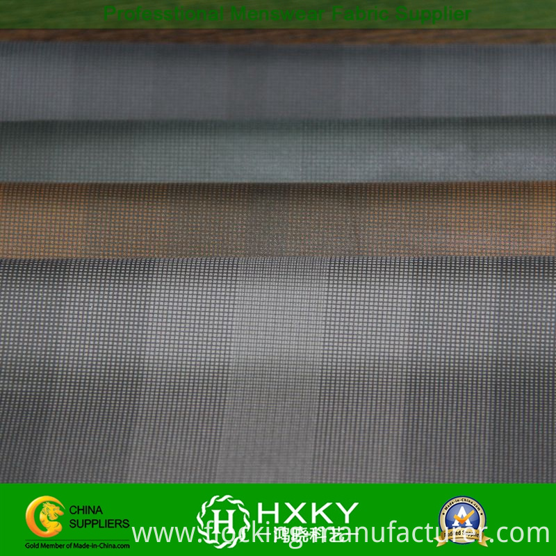 Gradient Stripe Embossed Polyester Taffeta Fabric for Men's Casual Jacket